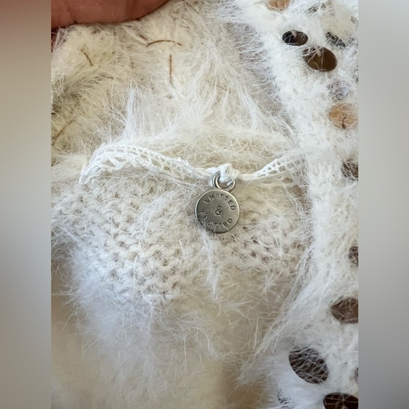 Anthropologie Knitted & Knotted | Women’s SZ XS | Soiree Cardigan Wool Sparkle - Picture 3 of 10